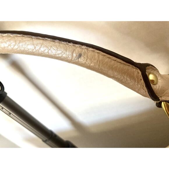 Coach Penelope Cream Champaign Metallic Leather Tote Bag Purse And Wallet Fold - Picture 11 of 16